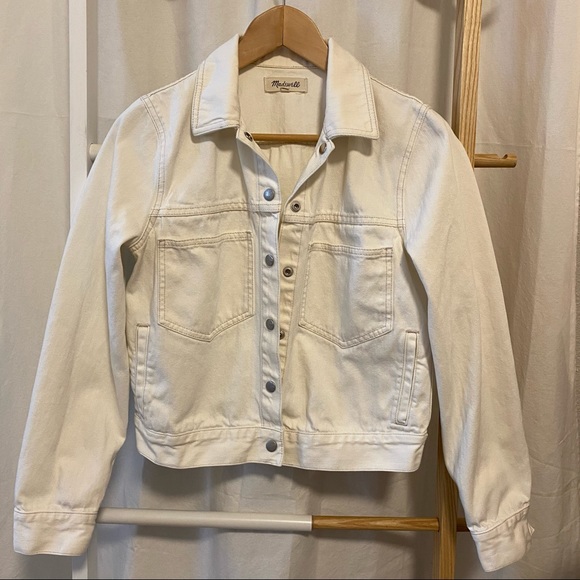 Madewell - EUC - Calaveras White Jean Jacket, M